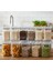 Dikdörtgen Hava Geçirmez Erzak Saklama Kabı 12 Adet 2100 ml 1