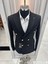 Erkek Kruvaze Slim Fit Blazer Ceket 1