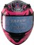 Motosiklet Kadın Kaskı Ece 22.R06 Double Vizörlü Full Face Motor Kask Beast Pink 3