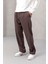 Wilder Yumuşak Modal Kumaş Rahat Kalıp Pileli Erkek Pantolon - Kahve 5