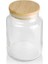6'lı Bambu Kapaklı Vakumlu Cam Kavanoz - Baharat Takımı 935 ml 3
