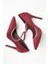 255017 Taşlı Stiletto Bordo Süet 3