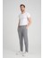 Premium Oxford Örme Regular Fit Duble Paça Erkek Pantolon- Gri 4