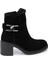 Siyah Hakiki Süet Deri Kadın Casual Bot - K24K1BT67746-A01 3