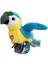 Peluş Ses Tekrarlı Hayvan Bileklik Aksesuar - Sarı Papağan 1
