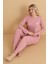 MR-8601 Pointel Kumaş Mevsimlik Günlük Kalpli Kadın Pijama Takımı 4