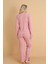 MR-8601 Pointel Kumaş Mevsimlik Günlük Kalpli Kadın Pijama Takımı 5