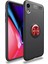 iPhone Xr Kılıf Range Yüzüklü Silikon - SIYAH-KIRMIZI-(5796) - M290R307-K50290 1