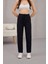 Kadın Yüksek Bel Keten Karışımlı Havuç Pantolon 2