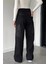Kadın Yüksek Bel Kargo Cepli Bol Kesim Jean Kot Pantolon P-00018868 4