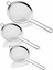 Metal 3 Lü Süzgeç Seti-Paslanmaz Tel Süzgeç - Çay Süzgeci (5 Cm- 7 Cm- 8 Cm) Bitki Süzgeci 1