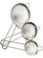 Metal 3 Lü Süzgeç Seti-Paslanmaz Tel Süzgeç - Çay Süzgeci (5 Cm- 7 Cm- 8 Cm) Bitki Süzgeci 4