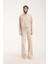 %100 Pamuk Kadın Kapüşonlu Cepli Sweatshirt + Pantolon Takımı (2 Parça) 9