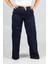 Plazo Büyük Beden Koyu Lacivert Kot Pantolon 3