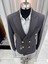 Erkek Kruvaze Slim Fit Blazer Ceket 1