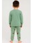 Yeşil Ayıcık 4-5-6 Yaş Çocuk Alt Üst Takım Pijama Takım 3
