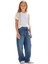 Kız Çocuk Wide Baggy Fit Geniş Paça Jean Pantolon 1