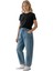 Kız Çocuk Wide Baggy Fit Geniş Paça Jean Pantolon 2