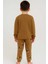 Kahverengi Ayıcık 4-5-6 Yaş Çocuk Alt Üst Takım Pijama Takım 3