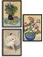 Ünlü Tablolar Üçlü Ahşap Çerçeveli Tablo 1