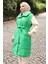 Geniş Yaka Şişme Yelek Yeşil 6093 7