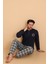 Flk 7014 Interlok Kışlık Ekose Pijamalı Erkek Pijama Takımı 3
