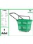 Tekerlekli Plastik Market Alışveriş El Sepeti 54 Litre Yeşil 1 Adet 2