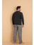 Flk 7014 Interlok Kışlık Ekose Pijamalı Erkek Pijama Takımı 5