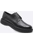Hakiki Deri Sneaker Erkek Ayakkabı Siyah 9966 1