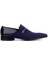 Bağcıksız Lacivert Rugan Tekstil Erkek Klasik Ayakkabı 5098 514 848 2