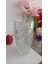 Vintage El Kesme Kristal Cam Vazo 80'ler & 28 cm 3