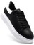 Hakiki Deri Erkek Sneaker Ayakkabı Siyah Beyaz 9838 1