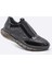 Hakiki Deri Sneaker Erkek Ayakkabı Siyah 9872 100 1