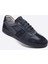 Hakiki Deri Sneaker Erkek Ayakkabı Lacivert 9870 1