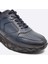 Hakiki Deri Lacivert Sneaker Erkek Ayakkabı 9828 102 8