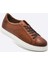 Hakiki Deri Spor Sneaker Erkek Ayakkabı Taba 9809 1