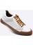 Hakiki Deri Sneakers Erkek Ayakkabı Beyaz 9867 1