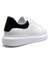 Hakiki Deri Erkek Sneaker Ayakkabı Beyaz Siyah 9838 8