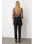 Beli Kemerli Dar Paça Pantolon 01013 4