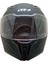 928 Çene Açılır Mat Siyah Kask 3