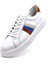 Hakiki Deri Beyaz Turuncu Sneaker Erkek Ayakkabı 9825 2