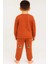 Kiremit Kırmızı Ayıcık 4-5-6 Yaş Çocuk Alt Üst Takım Pijama Takım 3