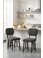 Elfin 70X110CM Sabit Efes Yemek Masası, Yemek Masası Takımı, Mutfak Masası, 4 Antrasit Sandalye 2