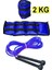 2 kg El Ayak Ağırlığı Çift Cırtlı 2kg x 2ADET Bilek Ağırlık Kum Torbası ve Atlama Ipi Seti Kondisyon 6