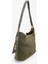 Nashira Kadın Hakiki Deri Günlük Çanta Yeşil Süet 2