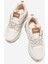Bağcılklı Kadın Spor Ayakkabı Bej Taba 5