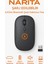 NRT-180 Şarj Edilebilir Sessiz Bluetooth Kablosuz Mouse – 2.4 Ghz, Uzun Pil Ömrü, Ince Tasarım 1