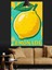 Sarı Limonata Meyve Içeceği Ilanı Dekoratif Kanvas - Mdf Ahşap Tablo 4