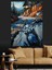 Hızla Giden Bir Motosiklet Dekoratif Kanvas - Mdf Ahşap Tablo 1