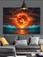 Güneşin Ateşli Patlaması Dekoratif Kanvas - Mdf Ahşap Tablo 1